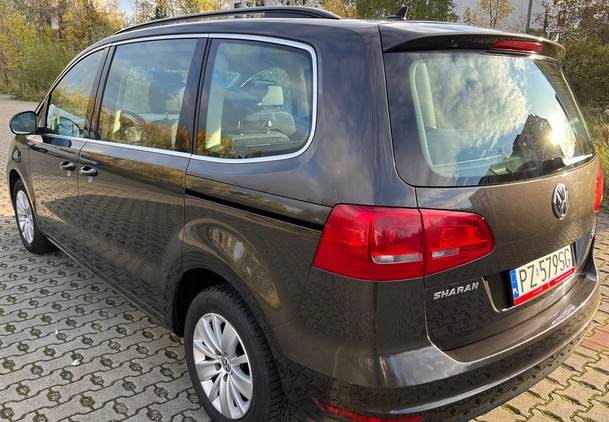 Volkswagen Sharan cena 44900 przebieg: 356780, rok produkcji 2014 z Poznań małe 154